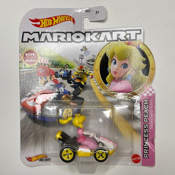 Hot Wheels NWT MarioKart Princess Peach New In Box - Picture 1 of 4